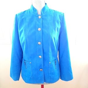 Tan Jay Suede Blue Blazer